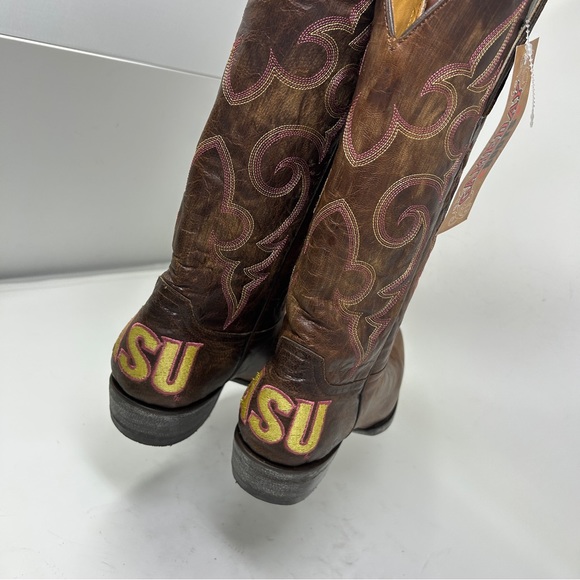 Arizona State Sun Devils Men's Board Room Style Boots size 11 D NCAA ASU - Picture 6 of 9